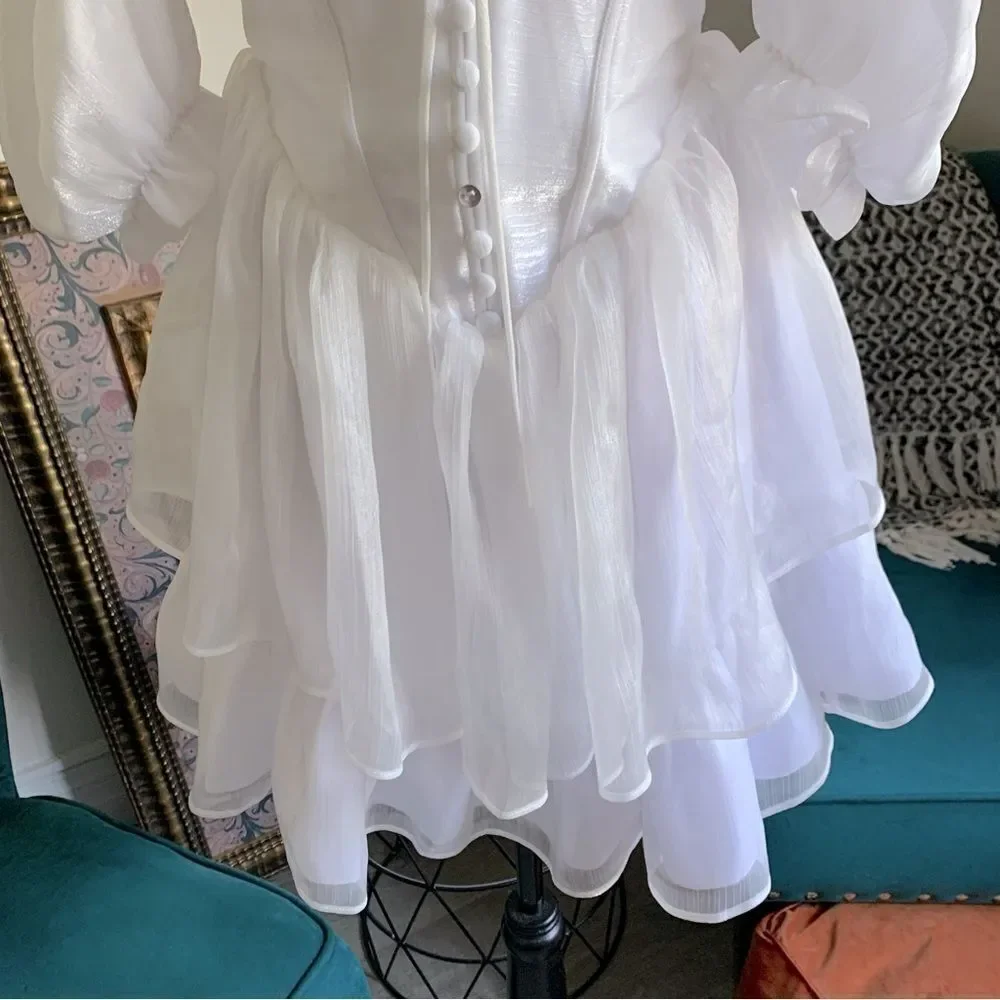 ADEIRLINA WHITE CORSET MINI DRESS - Picture 10 of 16